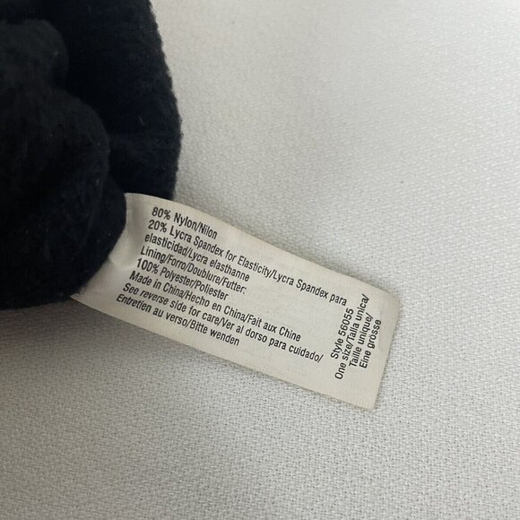 Vintage Isotoner Brown Nylon Leather Trim Driving Gloves Women One Size - Picture 5 of 8